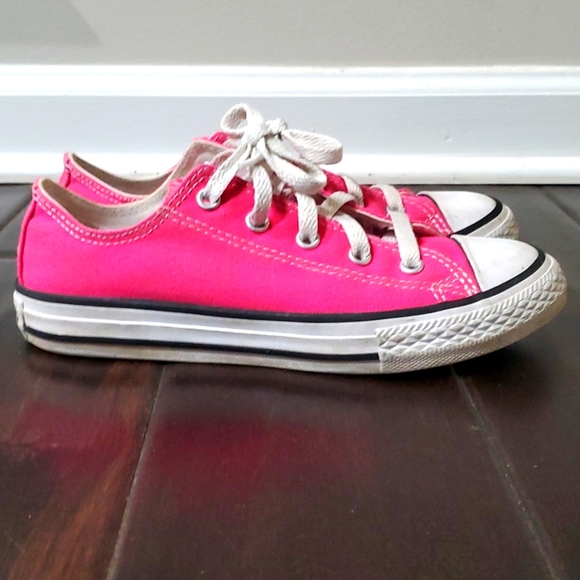 Converse Other - Converse All Star Chuck Taylor Low Top Bright Pink Fuchsia 2